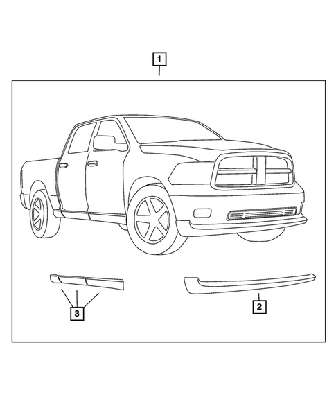 Genuine Dodge RAM Accessories 82212099AD Bright Anodized Tubular Side Step