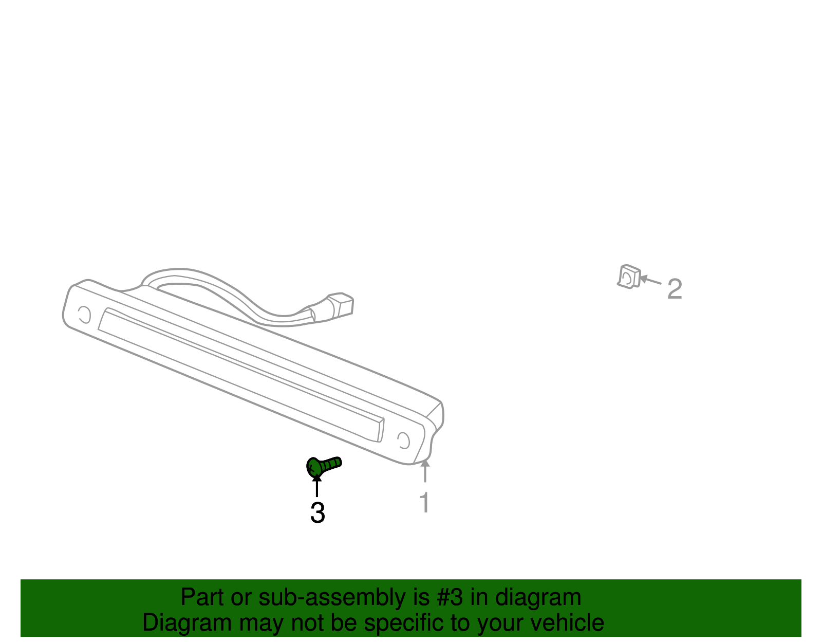 Stop Lamp Assembly Bolt - GM (10400756)