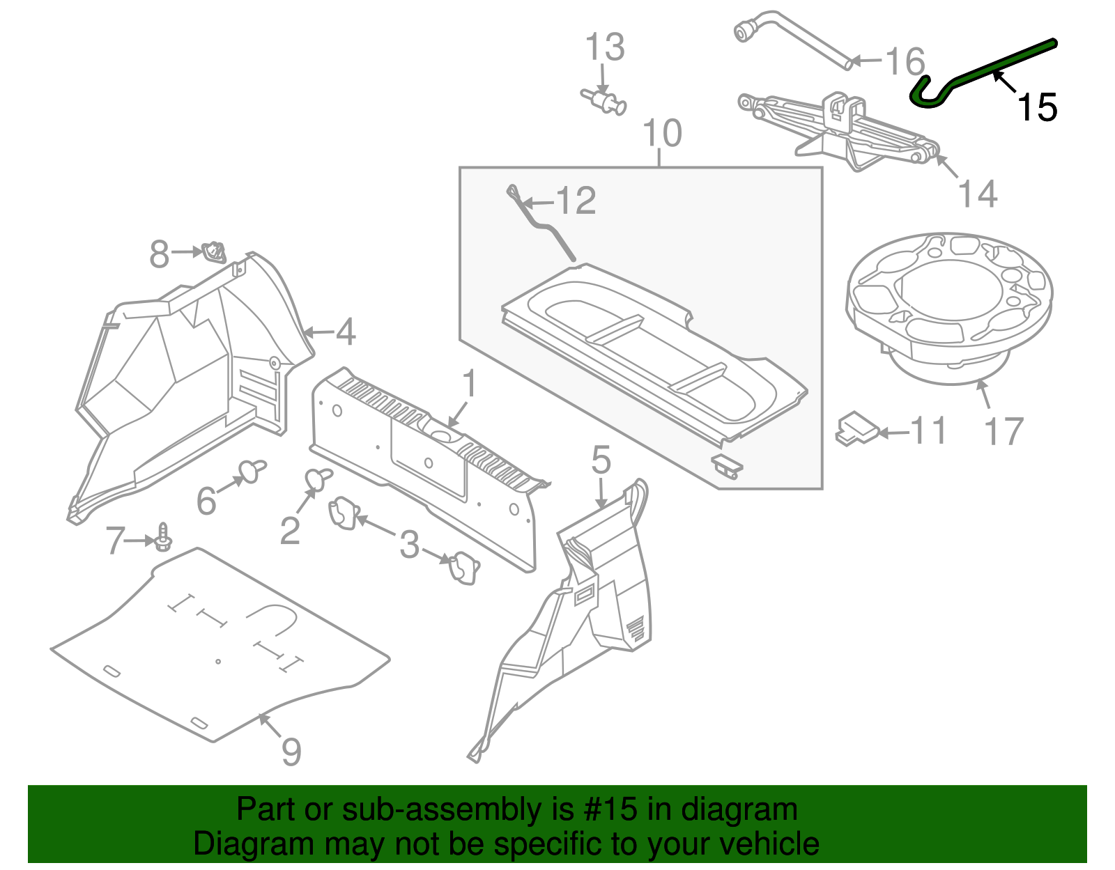Vehicle Jack Handle - GM (95963800)