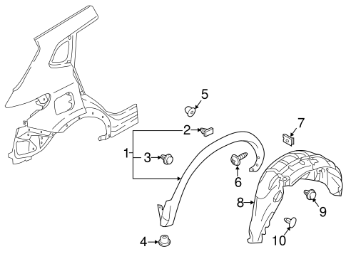 Inner Structure for 2019 Nissan Rogue Sport #2