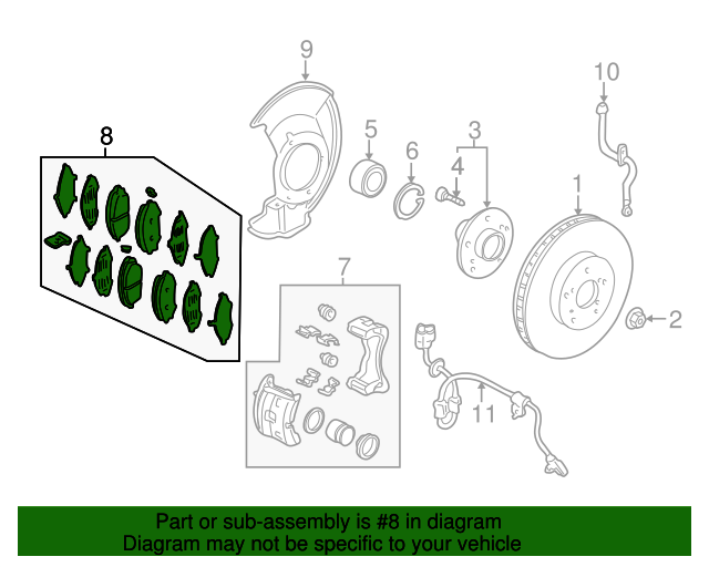 45022TZ5A01 OEM NEW Front Right & Left Brake Pad Set Fits 20162018