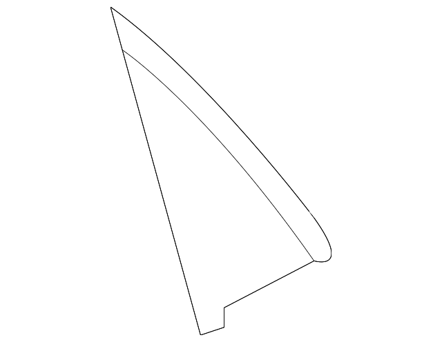 Rear Passenger Side Door Window Frame Rear Applique - GM (95238096)