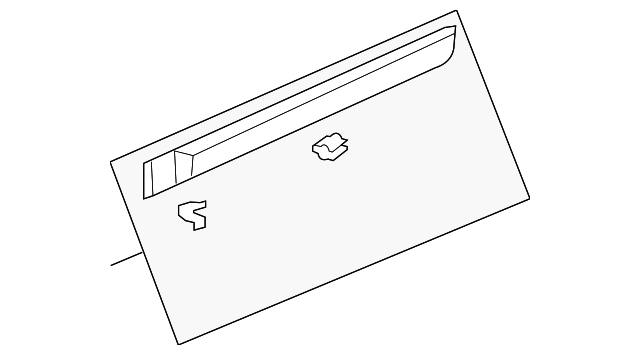 Passenger Side Rear Door Lower Molding - GM (96848786)