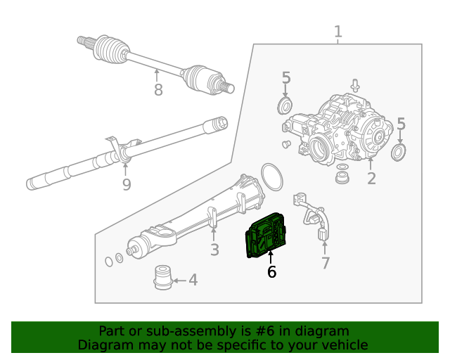 84849877 Differential Control Module 20182024 GM Chevrolet Parts