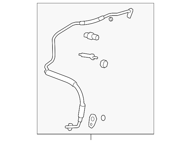 Motorcraft™ A/C Refrigerant Suction Hose - Ford (YF-3686)
