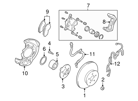 Brake Components for 2005 Toyota RAV4 | Toyota Parts Center