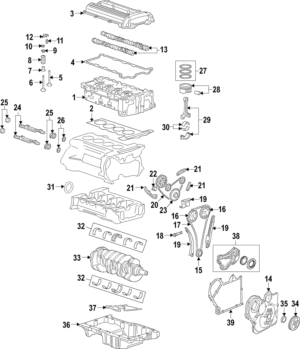 Engine Exhaust Camshaft - GM (12589340)