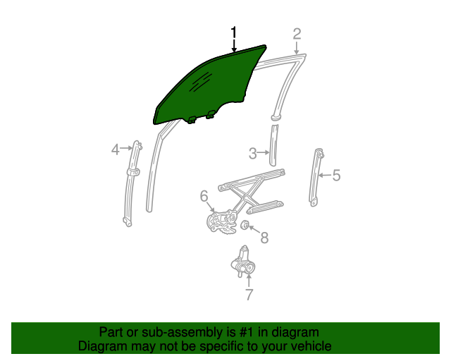 Toyota 69906-33020 Door Glass Channel Sub Assembly
