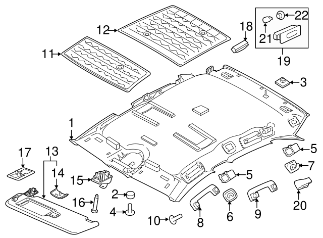 2022-2024 Porsche Macan Sun-Visor 95B-857-551-DB-OF7 | Sunset 