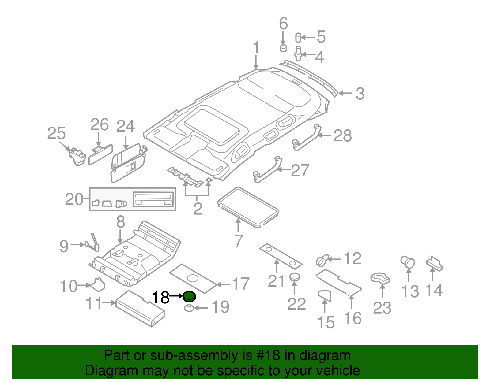Trim Panel Escutcheon - Volkswagen (7L6-858-419-A-7G8)