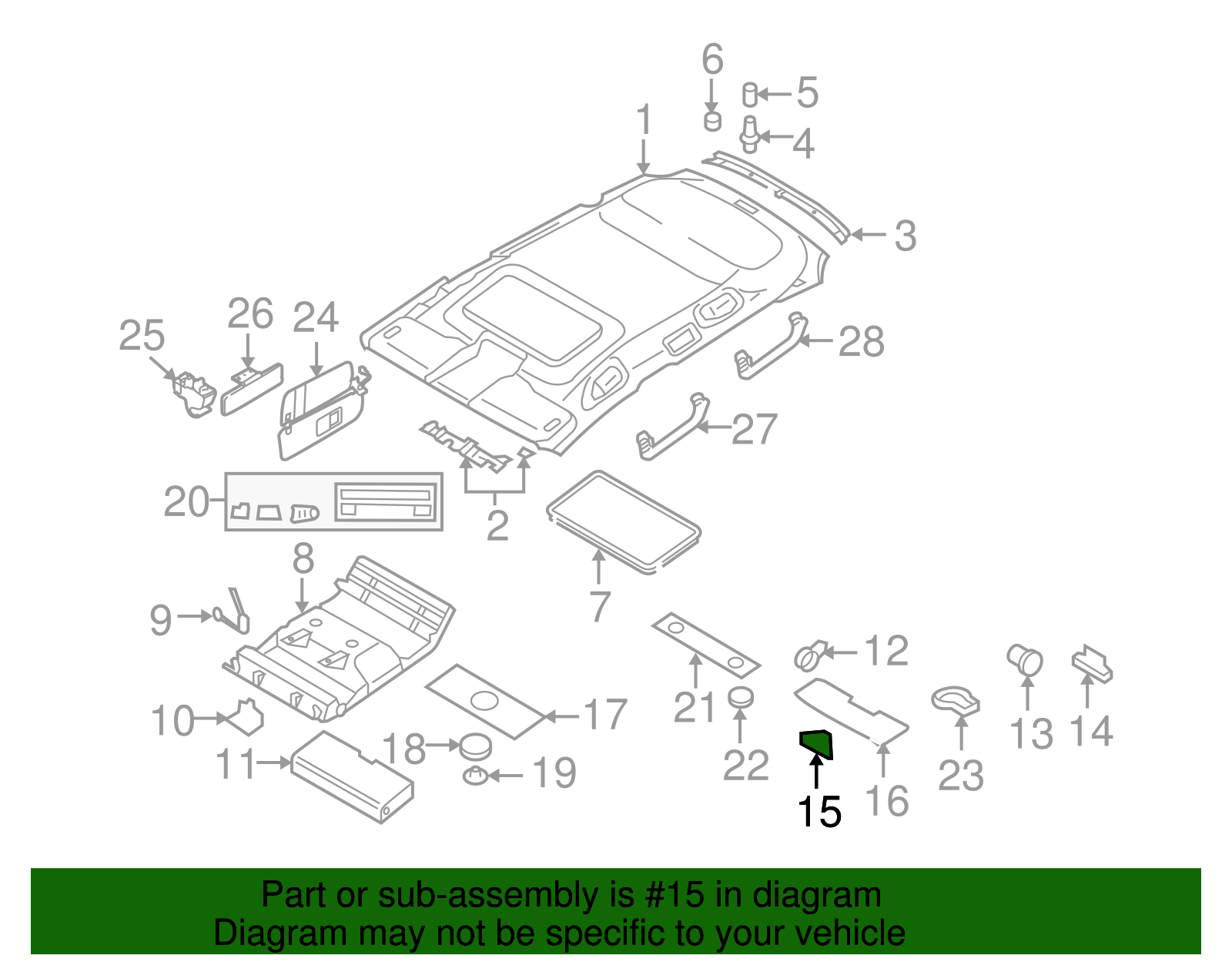 Insert - Volkswagen (7L68671839B9)