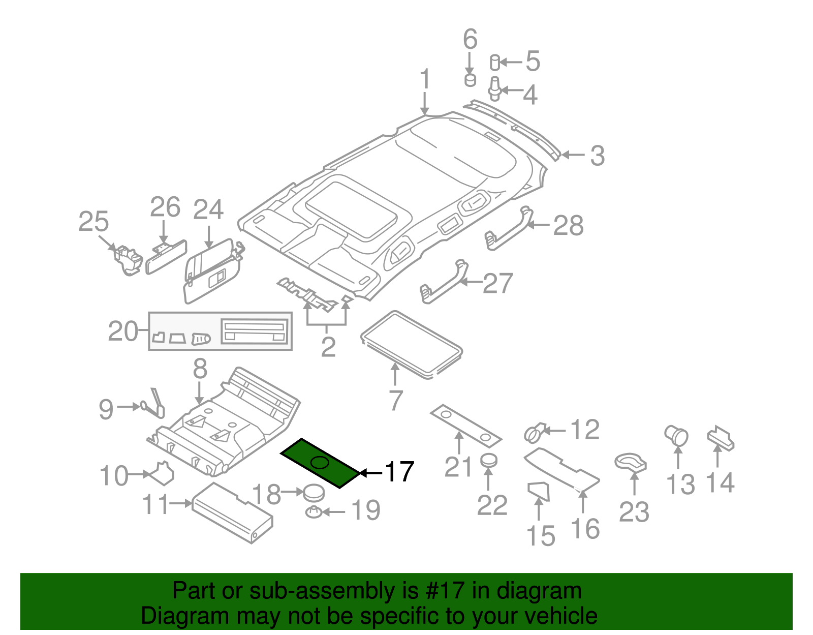 Trim Panel - Volkswagen (7L6-868-349-L-5J6)