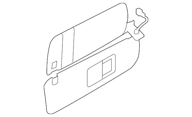 Sun Visor - Volkswagen (7L6-858-555-7H7)