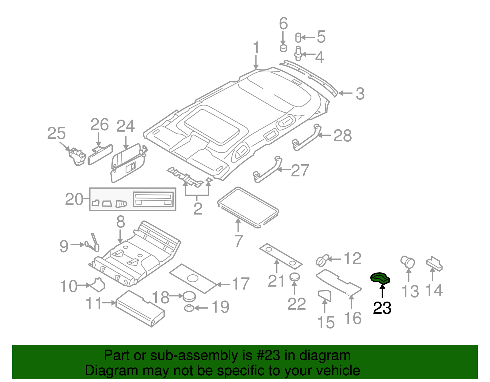 Escutcheon Bracket - Volkswagen (7L6-858-571)