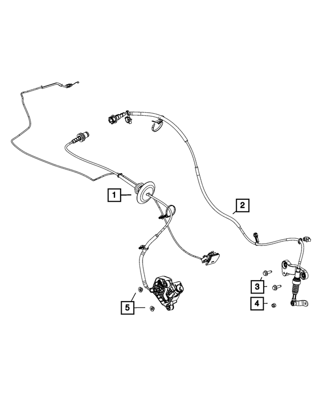 2022 Jeep Grand Cherokee Manual Park Release Cable 68361214AE Mopar