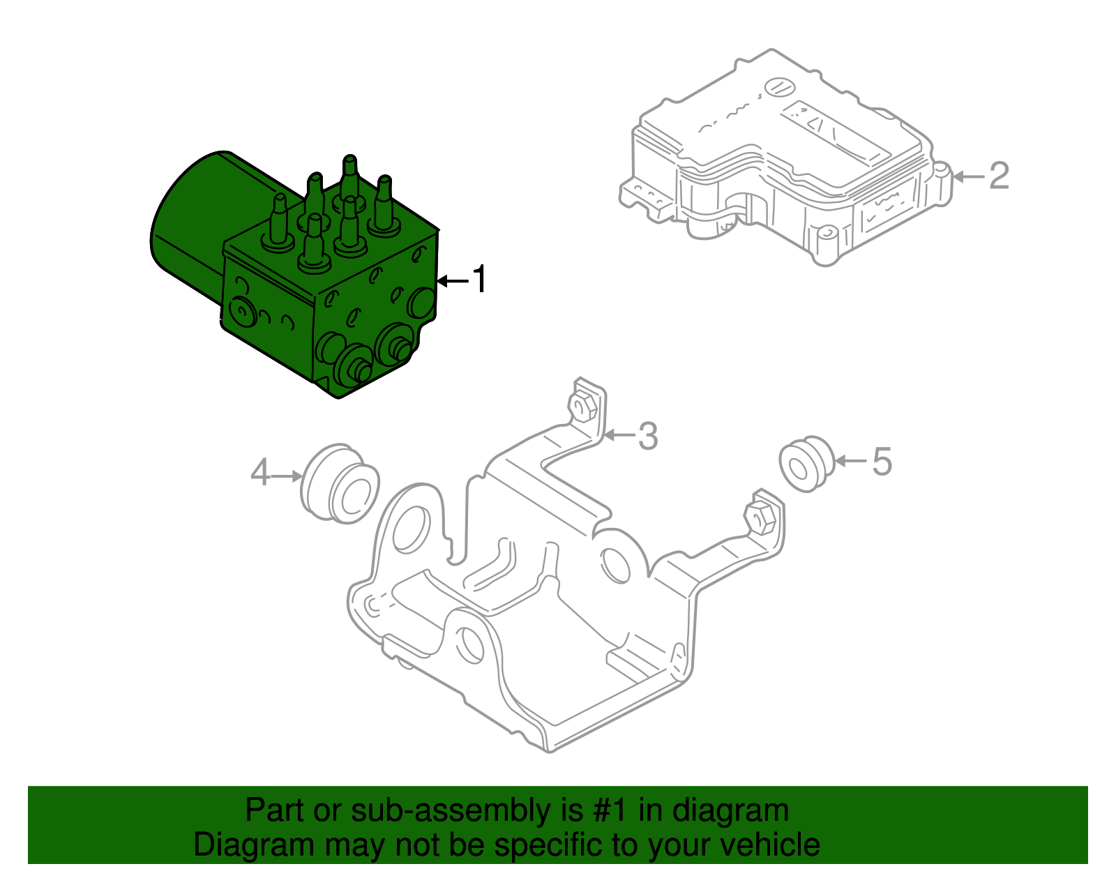 ABS Pressure Modulator Valve - GM (89027170)