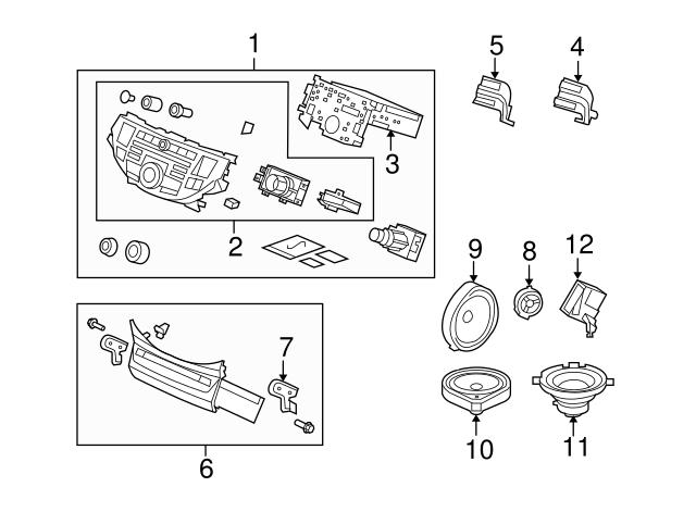 OEM 2008-2012 Honda Accord Amplifier 39186-TE0-A01 | Honda Automotive Parts