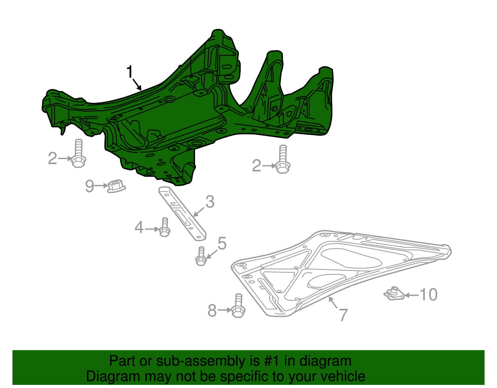 Engine Cradle - GM (84012340)