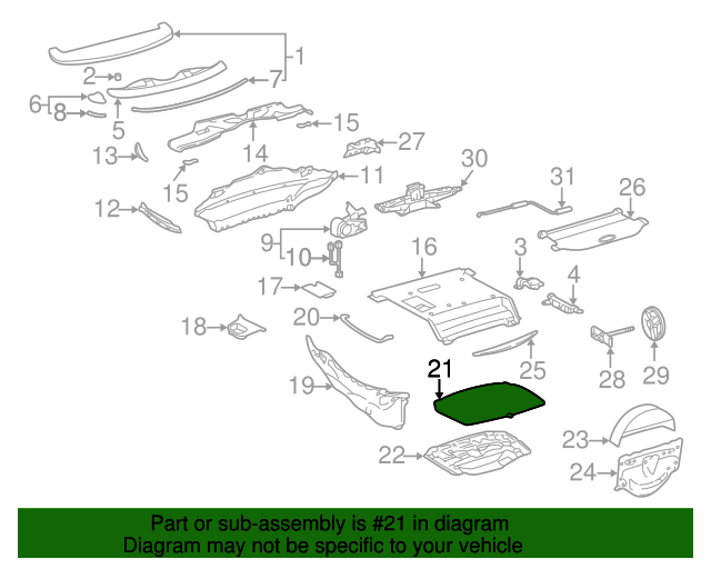 6471124171B0 Floor Mat For 20022010 Lexus SC430 Lexus OE Parts