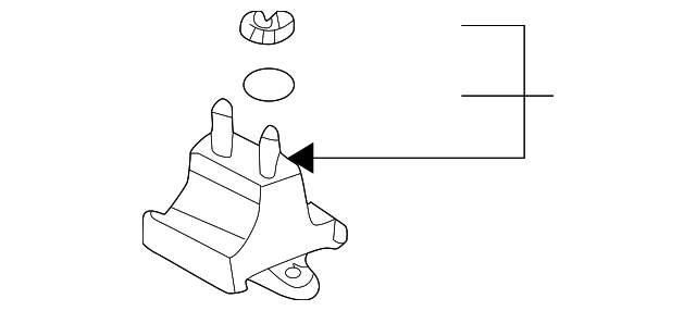 Rear Transmission Mount - Buick (25723646)