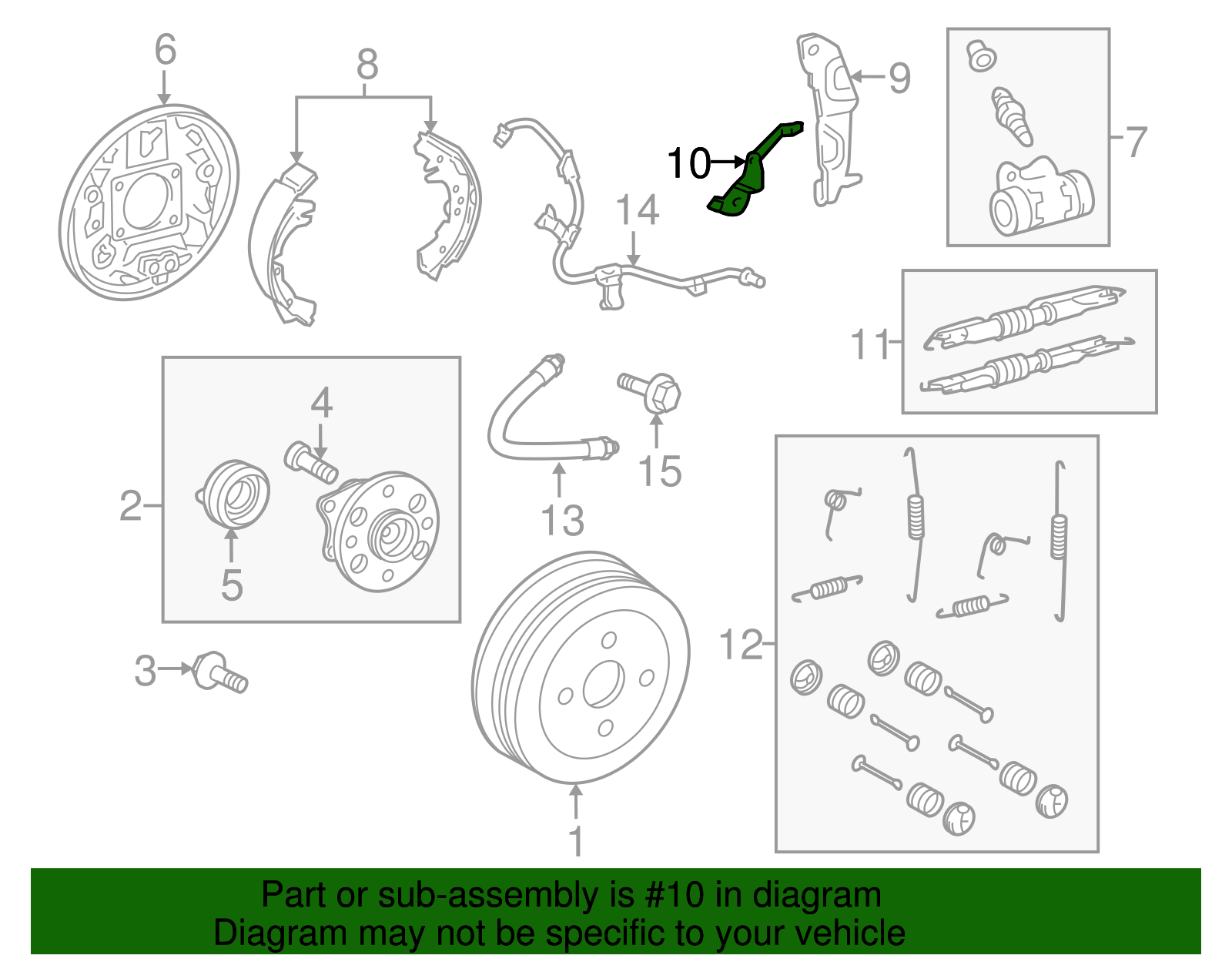 Drum Brake Adjusting Lever - Scion (47643-47010)