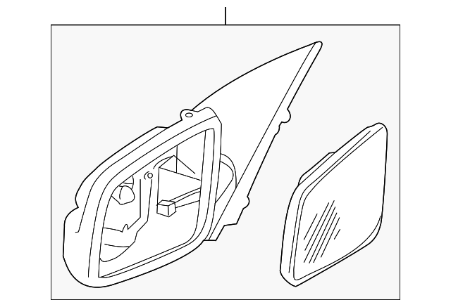 Passenger Side Door Mirror - GM (92214581)
