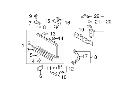 Radiator & Components for 2011 Subaru Forester Subaru Parts Store