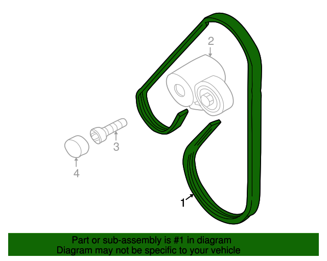 078903137BC Serpentine Belt 19982005 Volkswagen Passat VW Part