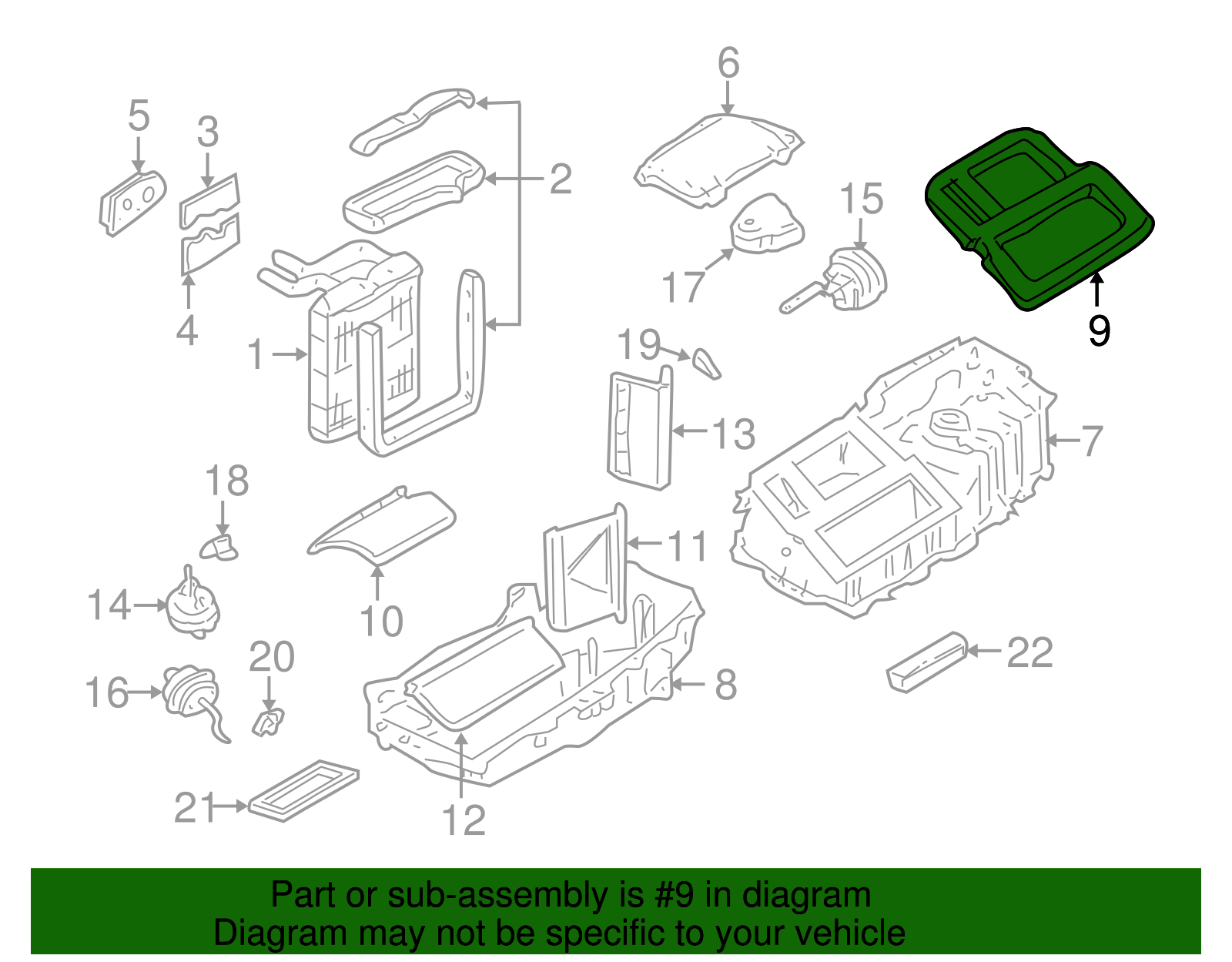 Lower Case Upper Seal - GM (52480129)