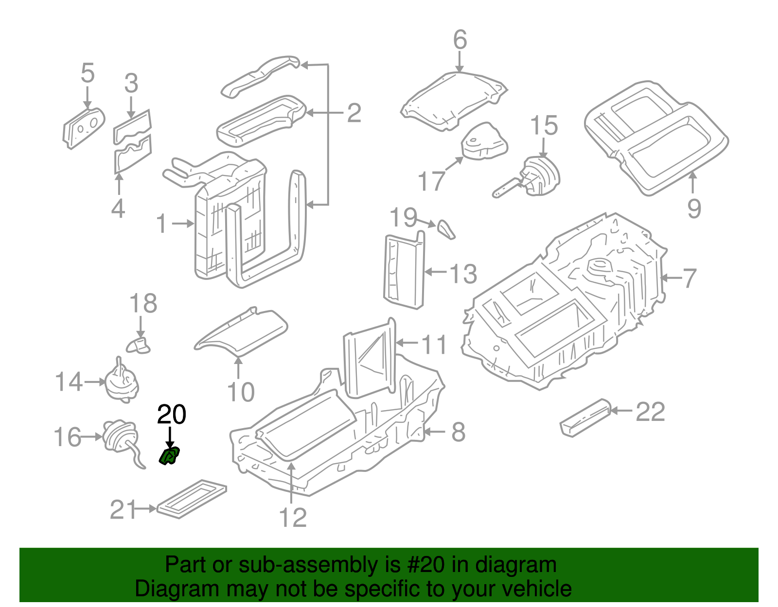 HVAC Air Inlet Door Actuator - GM (52494116)