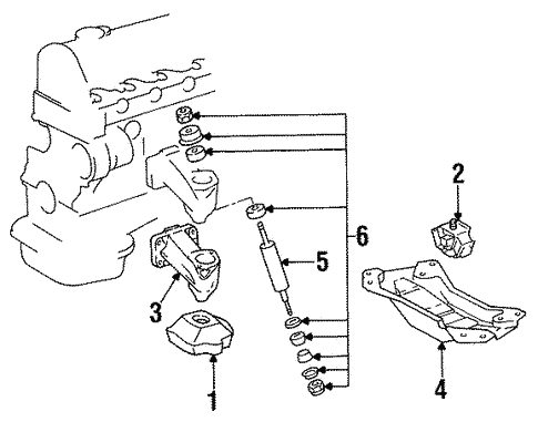 Engine Mounting for 1985 Mercedes-Benz 300 CD | Mercedes-Benz USA 