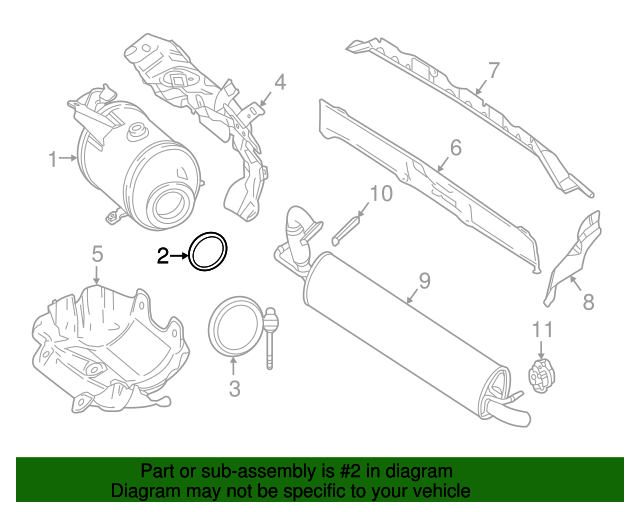 4534920200 - Converter Gasket 2016-2017 Smart Fortwo | Mercedes 