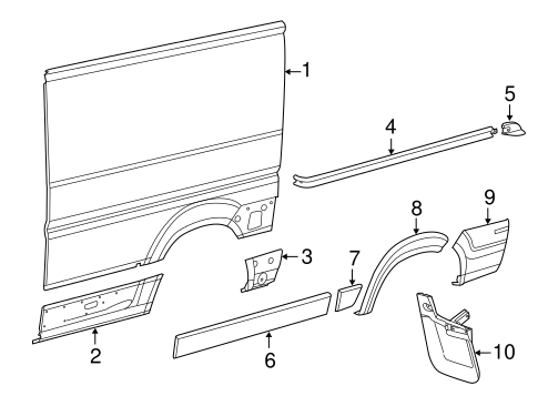 thumbnail image 2 of Unbeatable Auto Parts Front Right Door Flare Molding Trim For Ram Promaster 1500-3500 (2019-2022) 2 of 6