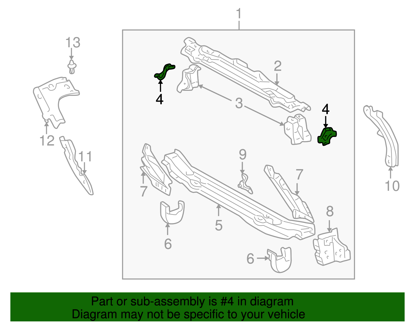 Bracket - Toyota (53234-20020)