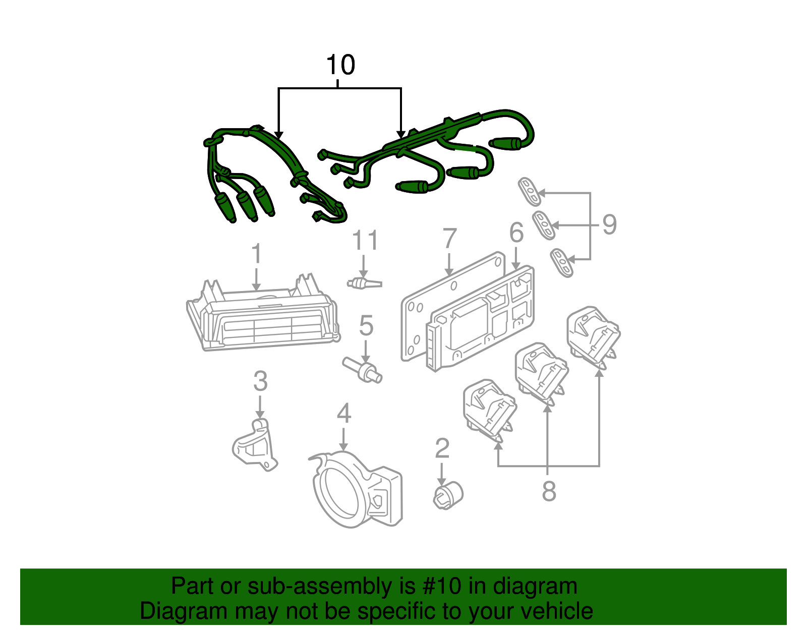 Spark Plug Wire Kit - GM (19417604)