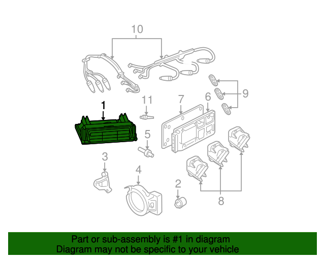 19210068 GM Powertrain Control Module, Refurbished GM Parts Store
