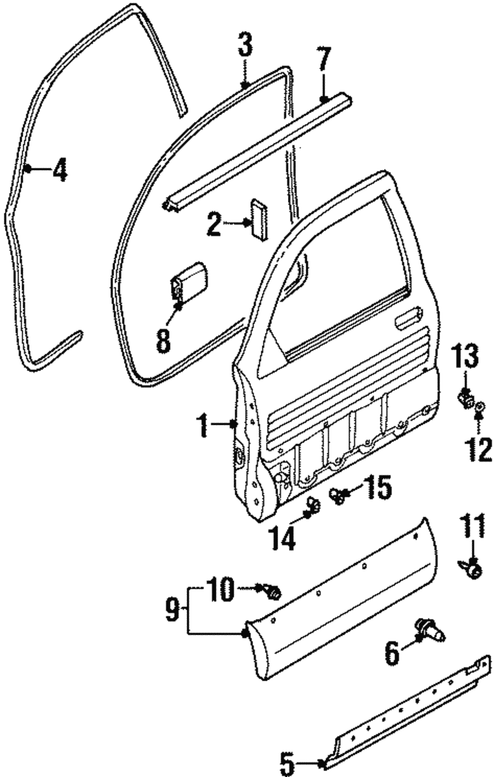 【超特価sale開催】  1999-2001 Isuzu VehiCROSS Weatherstrip 8971431152 | Isuzu テープ・マスキングテープ