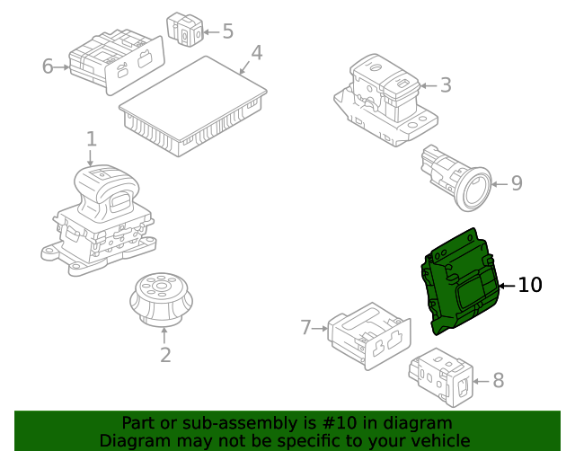 Genuine OEM Heater Control Part 7820B276 Fits 2022 Mitsubishi
