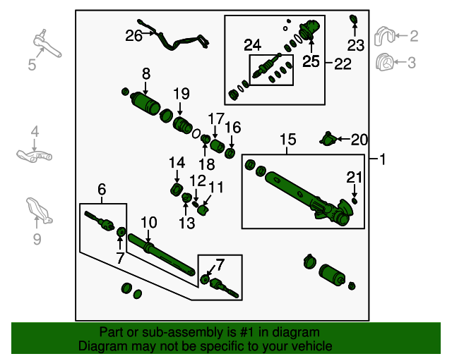 19982003 Lexus LX470 Rack And Pinion Assembly 4425060050 LexusOfKendall