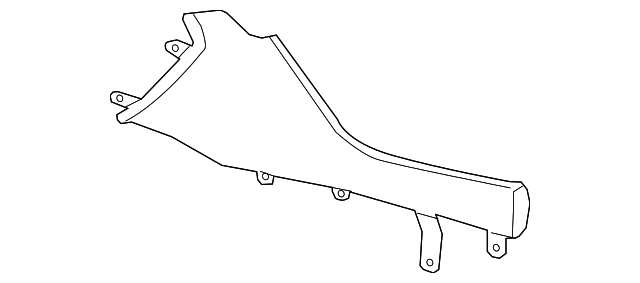 Jet Black Passenger Side Console Panel - GM (84094205)