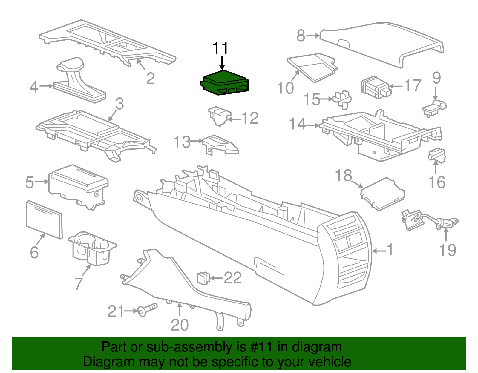 Jet Black Infotainment Touchpad - GM (84077943)