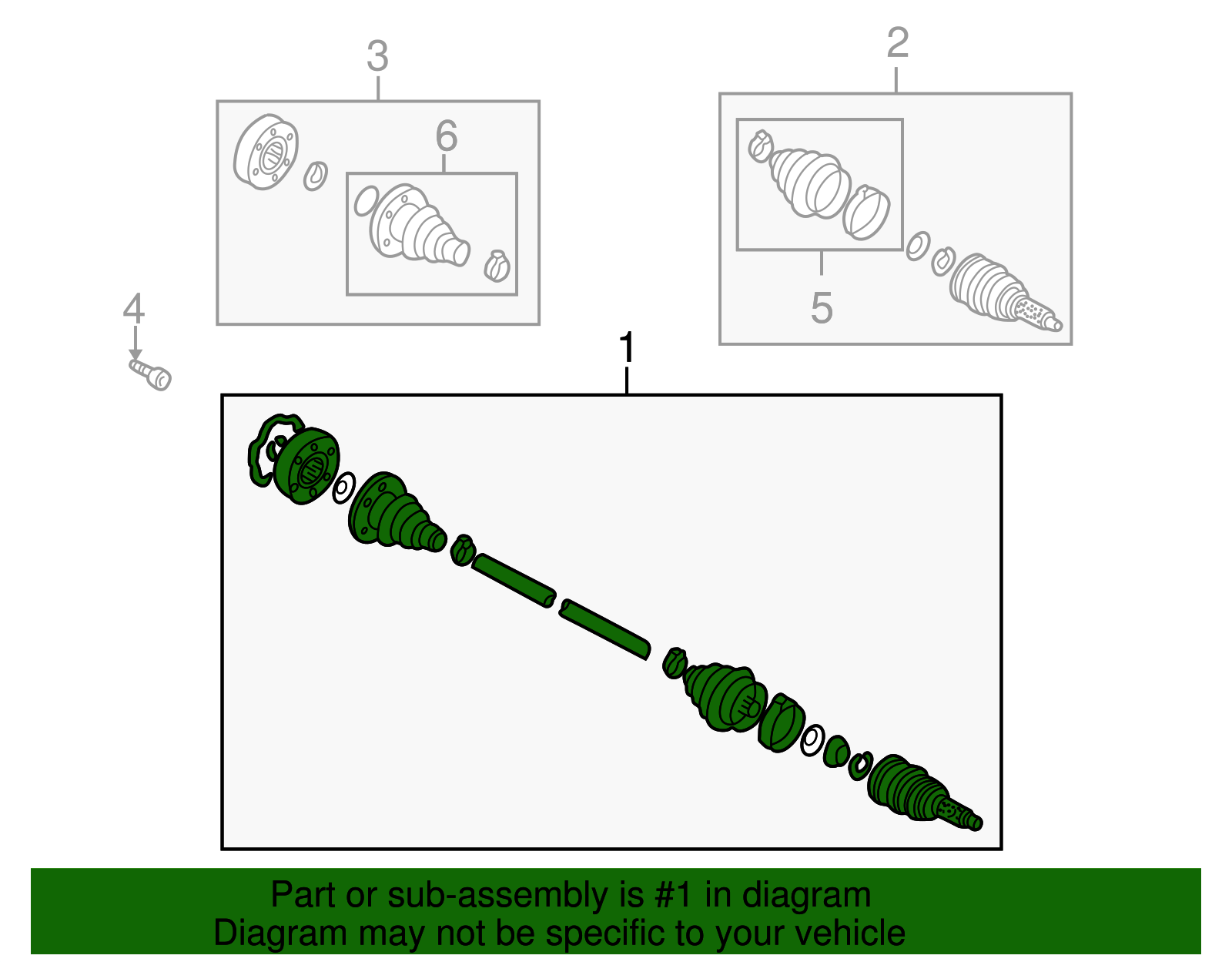 Axle Assembly - Volkswagen (JZW-407-450-TX)