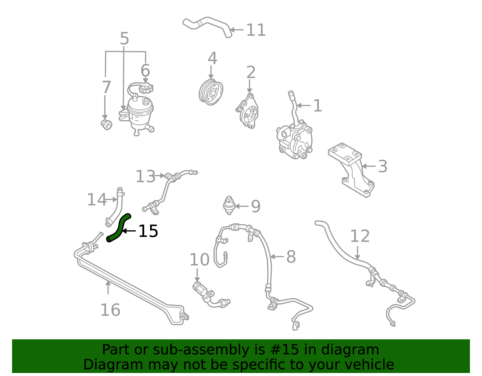 Tube Assembly - Ford (YL8Z-3A713-BA)