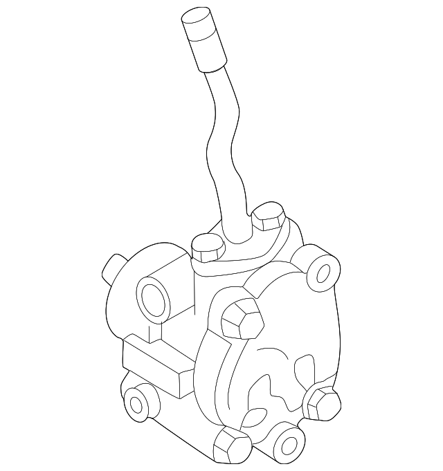 6L8Z3A696BA Power Steering Pump 20042007 Ford Ford OEM Parts Direct