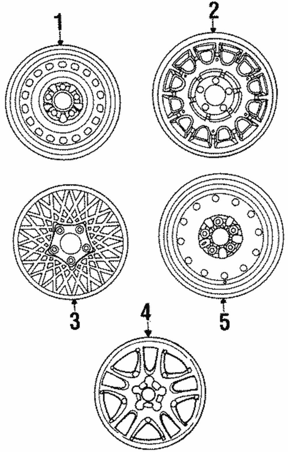 Wheel, Alloy - Ford (XW7Z-1007-AA)