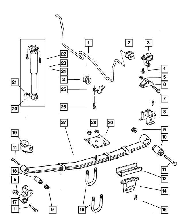 2001 Jeep Cherokee U Bolt Plate, Mounting 52006449 Mopar eStore