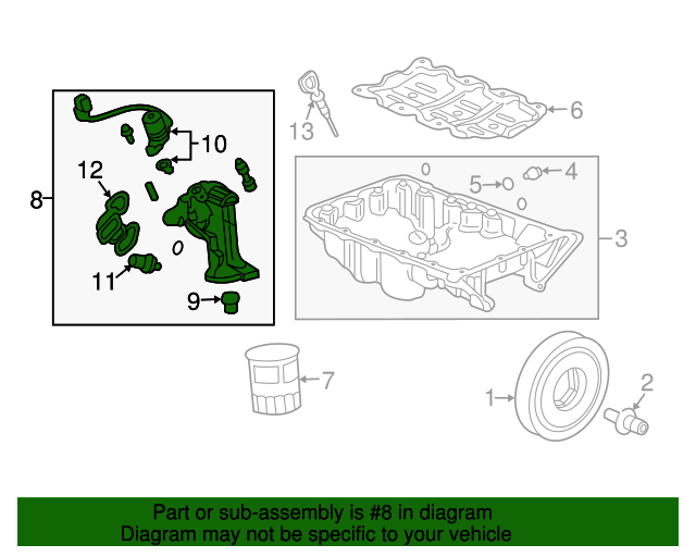 20042008 Acura Oil Filter Housing 15811RCAA01 Acura Parts Now
