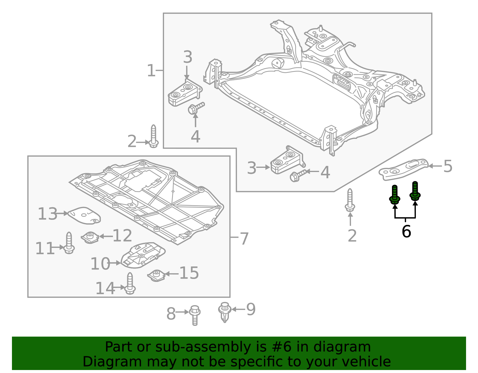 Rear Brace Bolt - Scion (90118-WBA34)