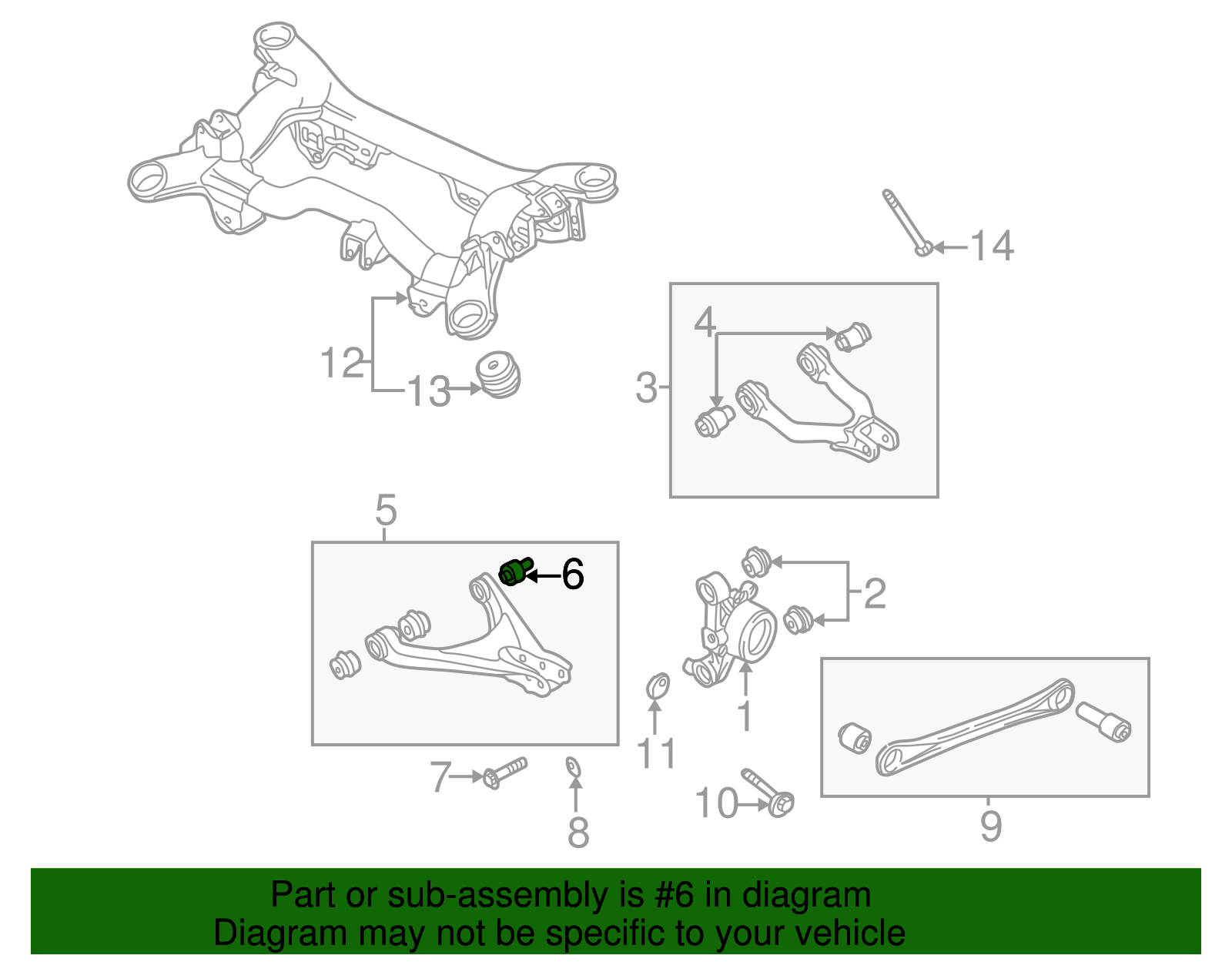 Lower Control Arm Rear Bushing - Volkswagen (8E0-511-523-C)