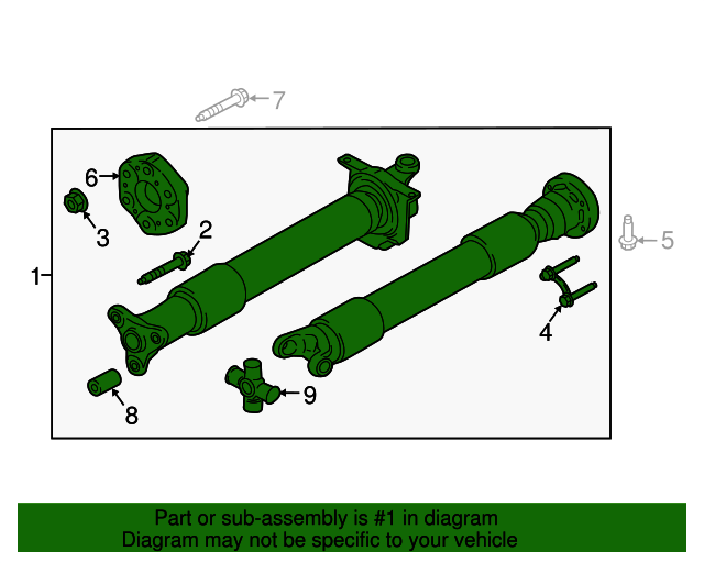 20182023 Ford Mustang OEM Drive Shaft Assembly JR3Z4R602S Ford